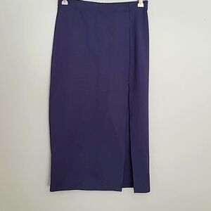 Babaton Aritzia Midi Skirt Sexy Slit Sz6 Elastic Waist